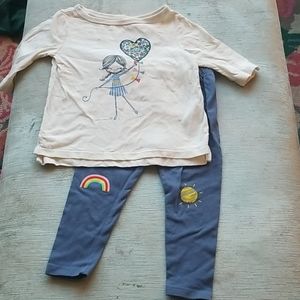 Gap cute shirt and leggings